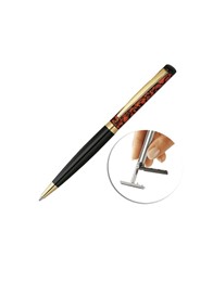 Długopis z pieczątką Heri Color Exclusive 6724 marmur orange w etui