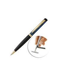 Długopis z pieczątką Heri Color Exclusive 6723 marmur blue w etui